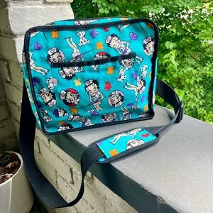Vintage Betty Bop Nurse Print Canvas Mini Travel Bag